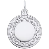 Sterling Silver Disc Charm
